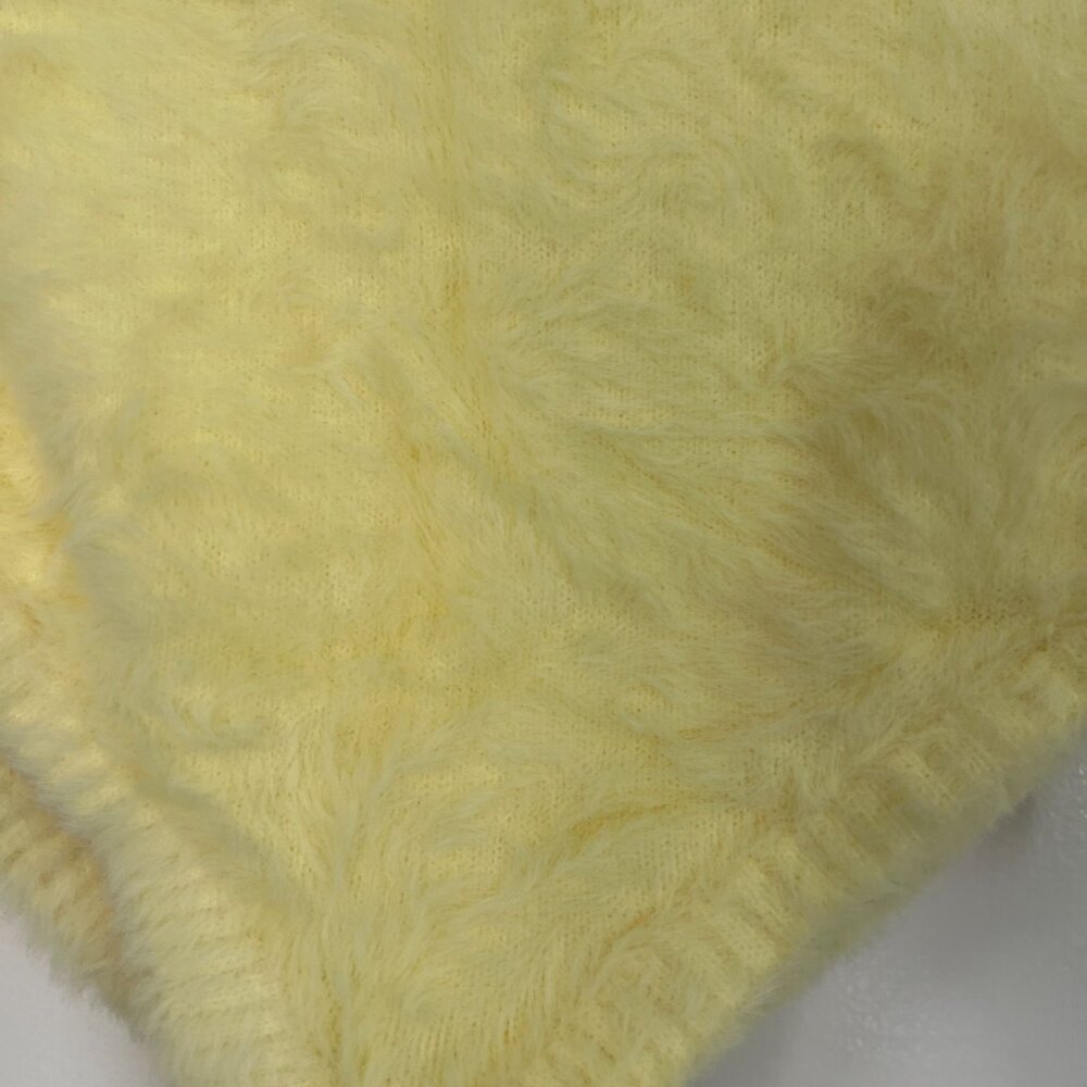 For Love & Lemons Yellow Fuzzy High-Waist Shorts - Picture 7 of 12